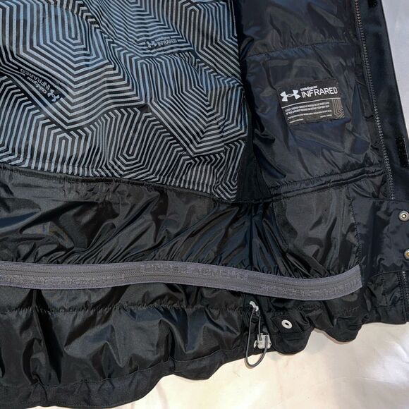 Under Armour Storm Proof Primaloft Black Ski Snowboard Jacket Women’s Small - Picture 15 of 16